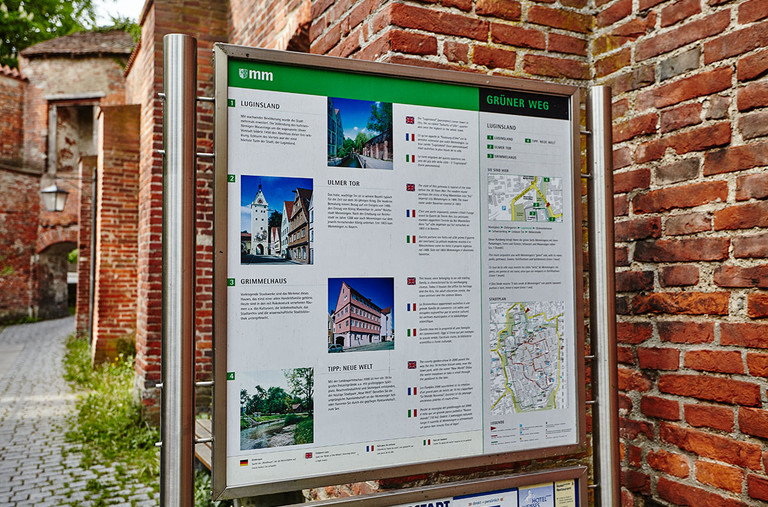 Discover the sights and culture on the red an green path trough Memmingen